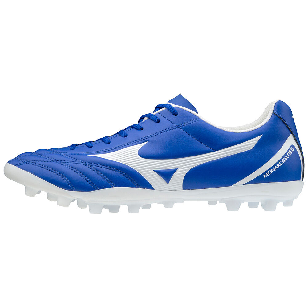 Mens Mizuno Monarcida Neo Select AG Soccer Cleats Blue/White Philippines (UNEHSA725)